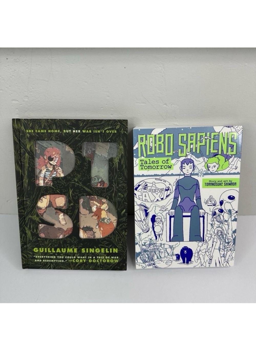 PTSD by Guillaume Singelin And Robo Sapiens by Torranosuke Shimada Lot Of Books‎